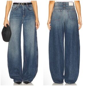 GRLFRND Paola Barrel Leg Long Inseam Jeans in Austin Size 30